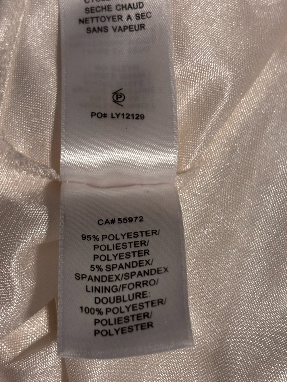 Laundry By Shelli Segal cream One-Shoulder Beaded Evening Gown - Picture 9 of 10